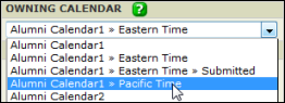 Changing the owning calendar