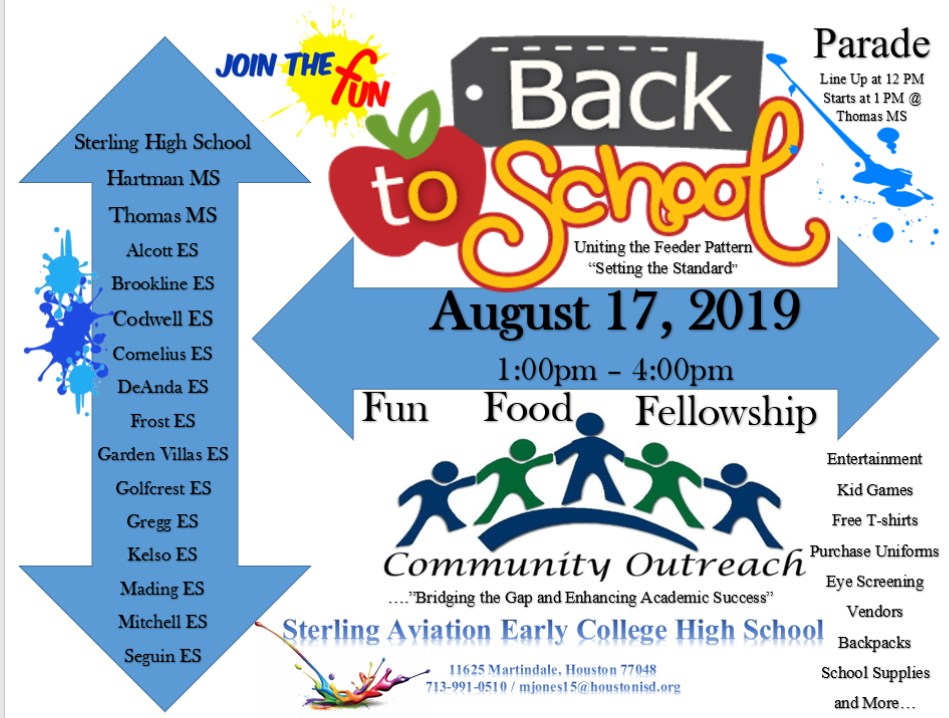 Back to School Parade and Community Outreach Back to School Parade and Community Outreach