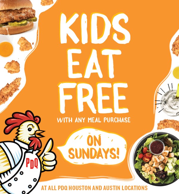 PDQ Kids Eat Free PDQ Kids Eat Free