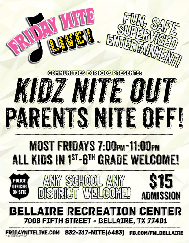 Parents Night Out Program in Bellaire Parents Night Out Program in Bellaire