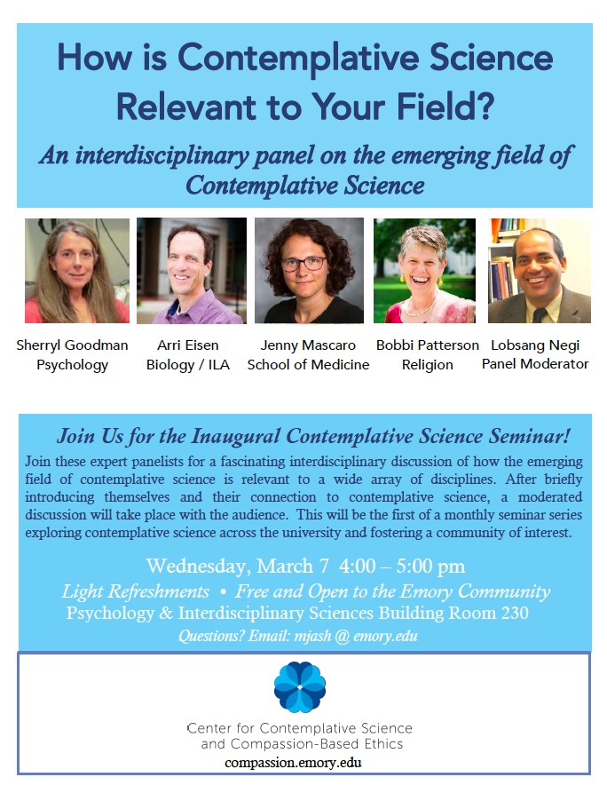Contemplative Science Seminar Contemplative Science Seminar