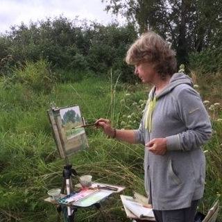 Cathe Gill painting