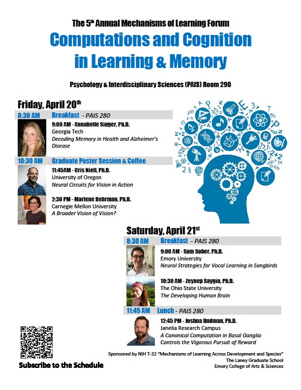 5th Annual Mechanisms of Learning Forum 5th Annual Mechanisms of Learning Forum