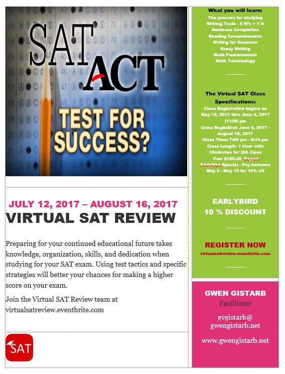 Virtual SAT Review Virtual SAT Review