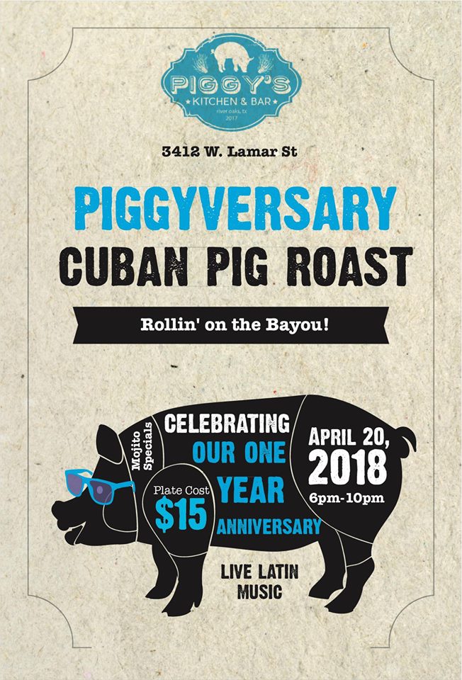 Piggyversary - Cuban Pig Roast - Rollin' on the Bayou Piggyversary - Cuban Pig Roast - Rollin' on the Bayou