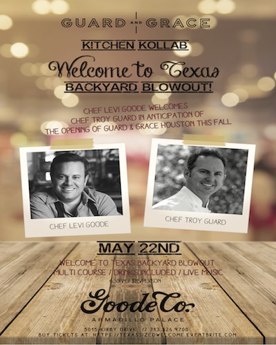 Guard & Grace Kitchen Kollab: Welcome to Texas Backyard Blowout Guard & Grace Kitchen Kollab: Welcome to Texas Backyard Blowout