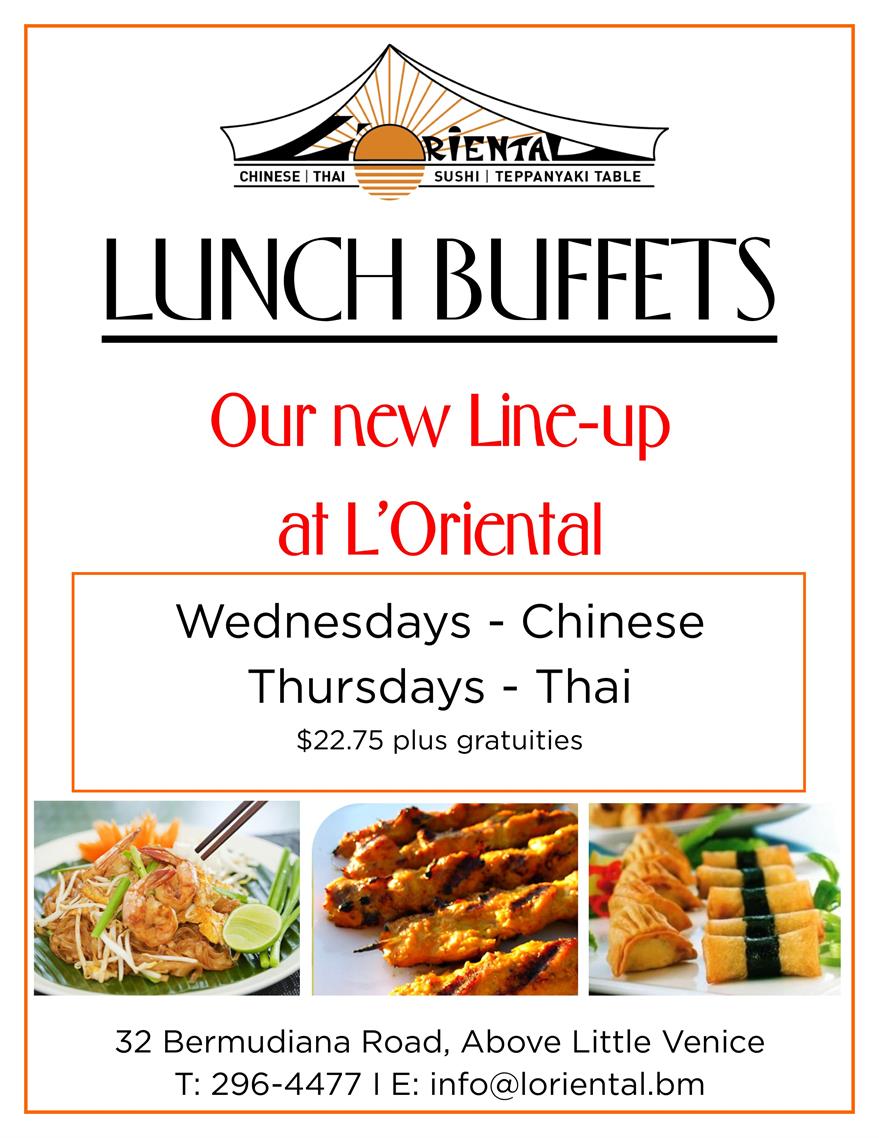 Asian Lunch Buffet at L'Oriental Asian Lunch Buffet at L'Oriental