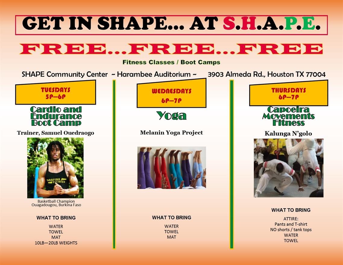 Get In Shape... At S.H.A.P.E. Get In Shape... At S.H.A.P.E.