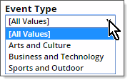 Single-select filter