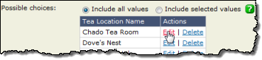Editing a location list value
