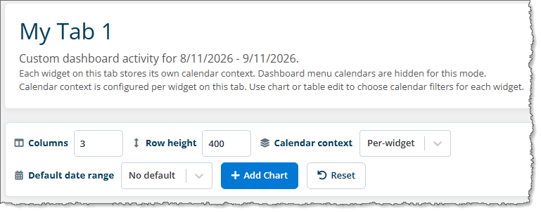 Custom tab settings