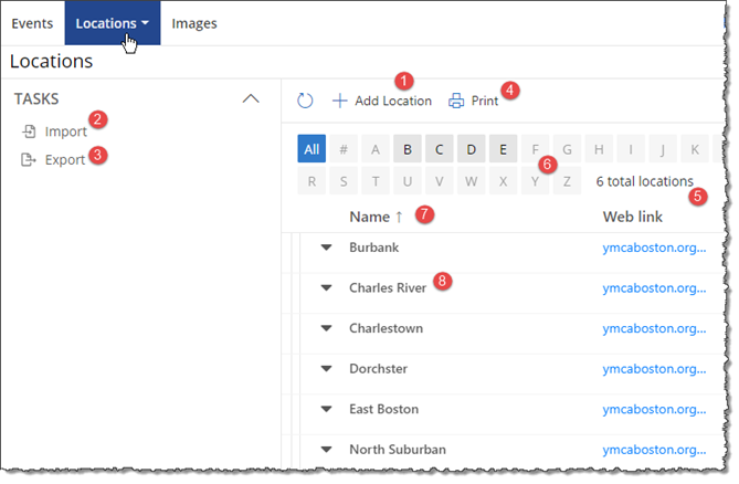 Manage list options