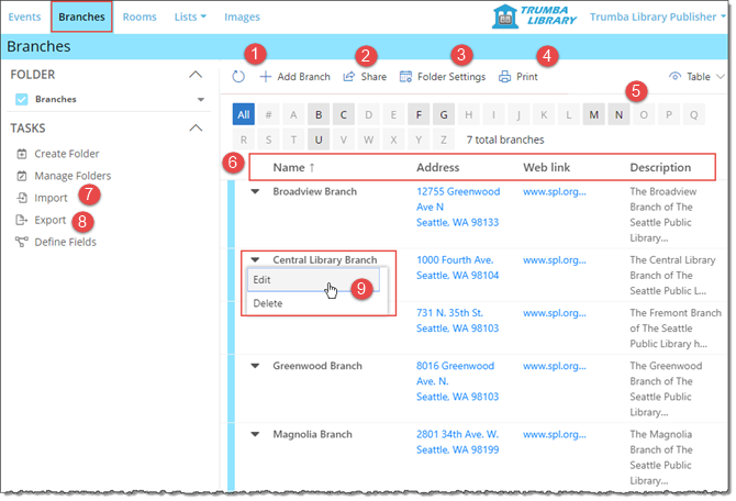 Manage custom object options