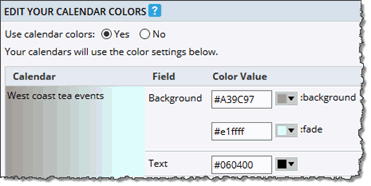 Setting a second fade color