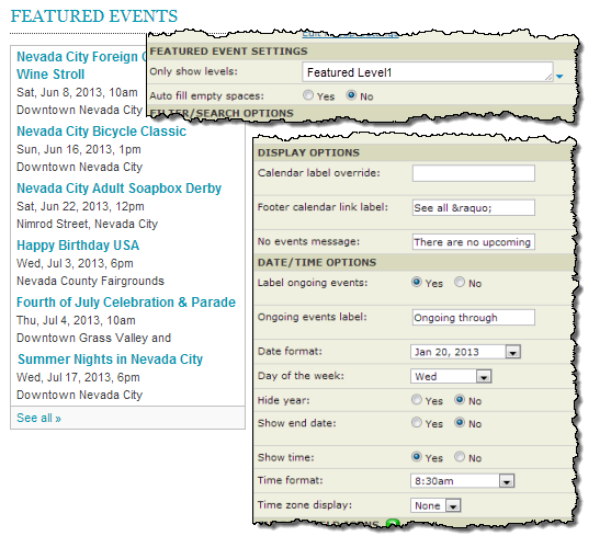 Promotion spud with footer and date/time settings