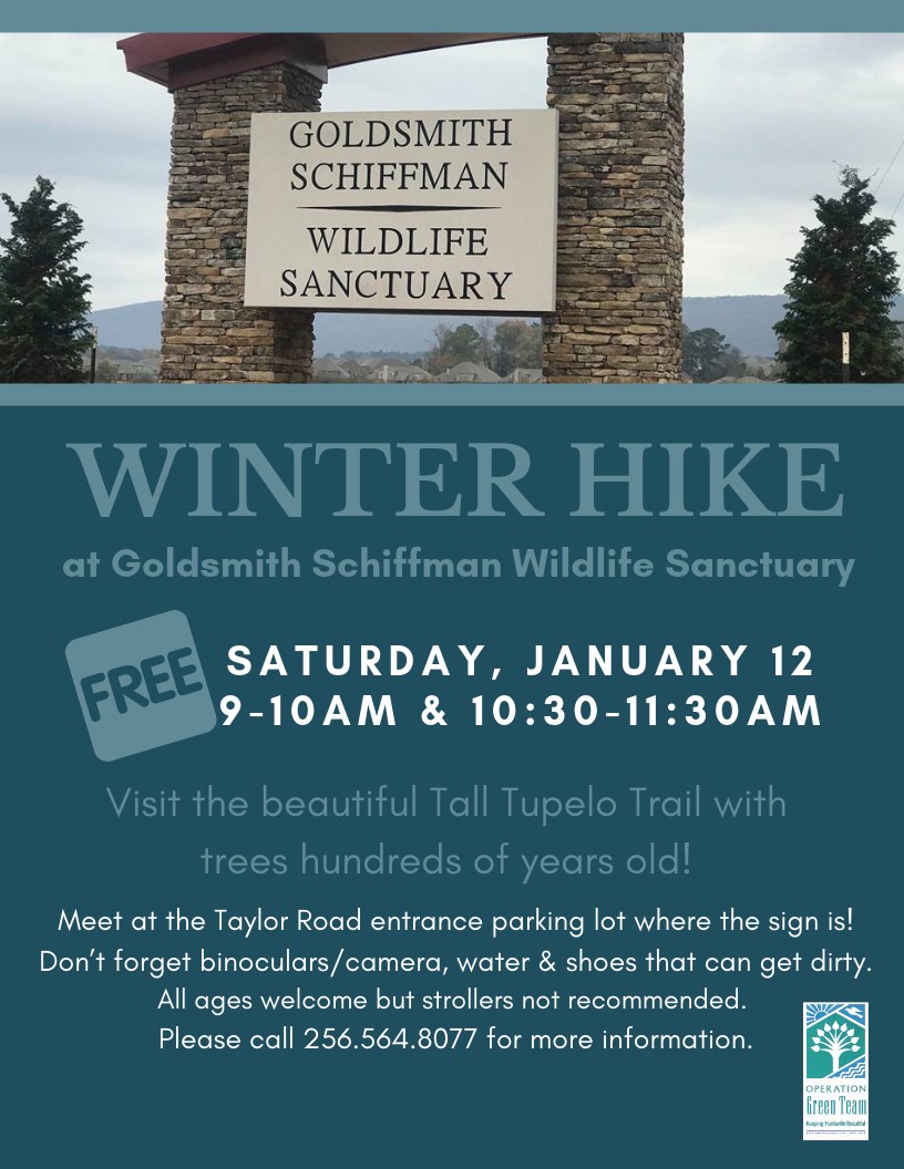 Winter Hike - Goldsmith Schiffman Wildlife Sanctuary