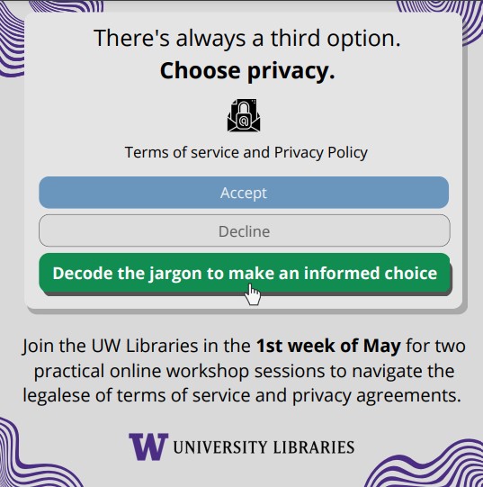 Reading the Fine Print: A Workshop + Hack-a-thon on Privacy and Terms of Service for Common Research and Classroom Tools