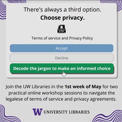 Reading the Fine Print: A Workshop + Hack-a-thon on Privacy and Terms of Service for Common Research and Classroom Tools