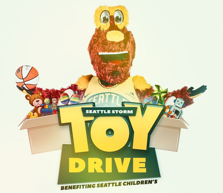 Seattle Storm Toy Drive Benefiting Seattle Children's, May 16–25