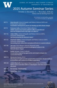 SAFS Departmental Seminar with David Paez (USGS), Thu, Dec 4, 2025, 16:00 - 17:00 - UW Sustainability events calendar | UW Sustainability