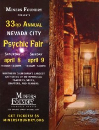 Nevada County Psychic Fair, Saturday, April 8, 2023, 11am - 5pm - Community  Calendar - KNCOKNCO