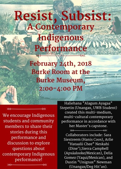 Resist, Subsist: A Contemporary Indigenous Performance