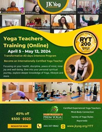 Yoga Teachers Training (Online)