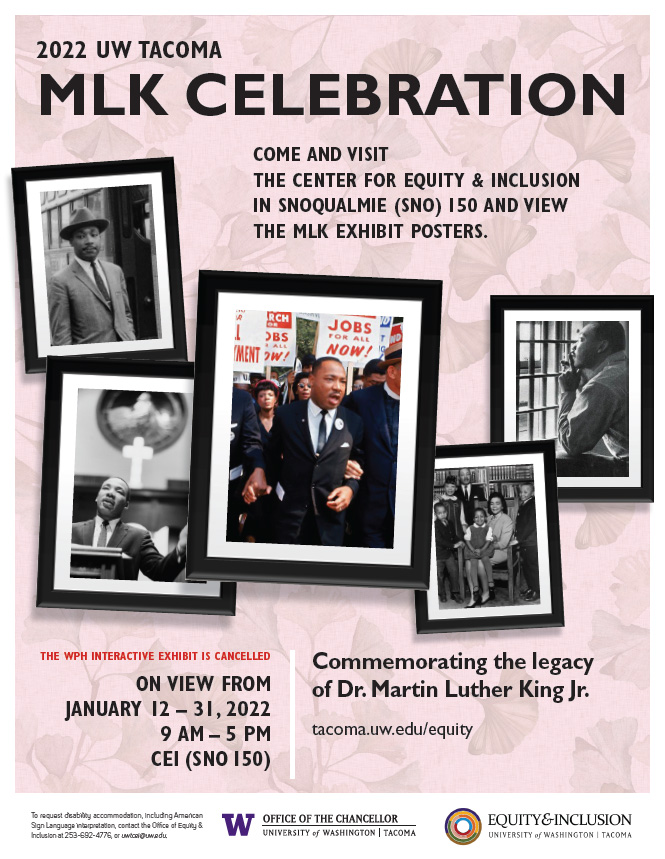 Uw Schedule 2022 Tacoma Campus Calendar | Campus Calendar: 2022 Uw Tacoma Mlk Celebration:  Commemorating The Legacy Of Dr. Martin Luther King Jr.