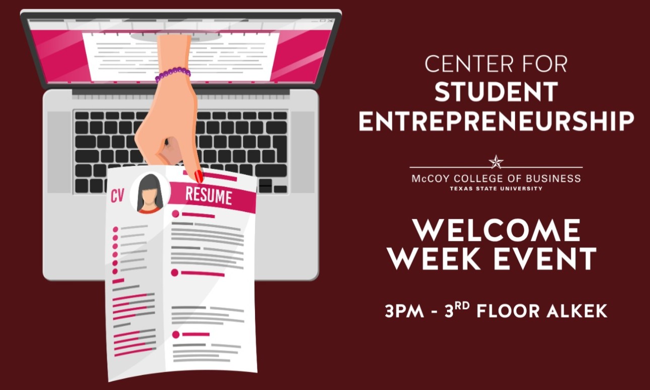 Welcome Week: Cover Letter & Resume Workshop
