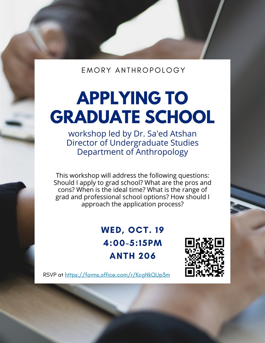 Applying to Grad School, Wed, Oct 19, 2022, 4 - 5:15pm - News & Events