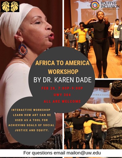 Africa to America Workshop with Dr. Karen Dade