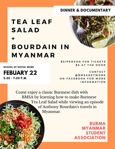 Tea Leaf Salad + "Bourdain in Myanmar"