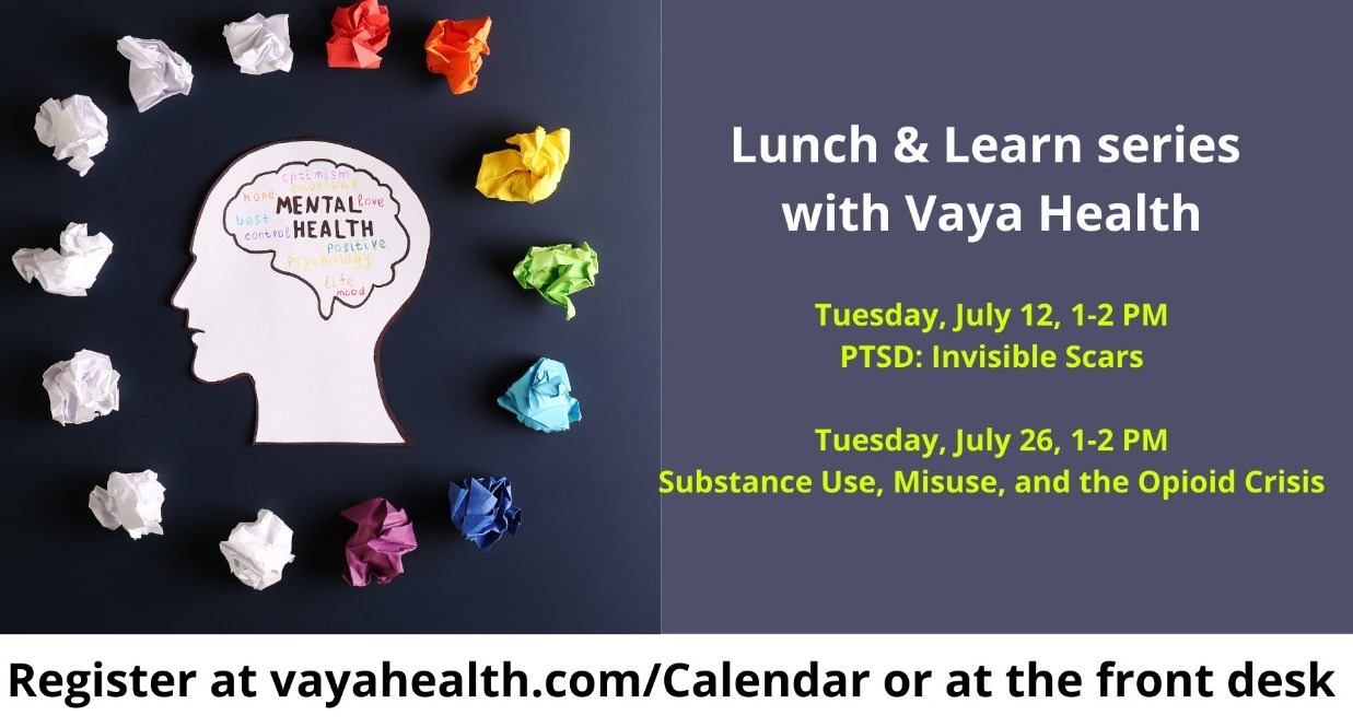 Lunch and Learn: Substance Use, Misuse, and the Opioid Crisis with Vaya Health