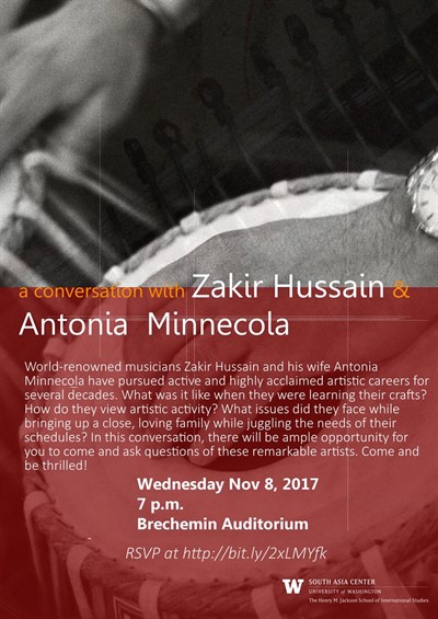 An Interview/Conversation with Zakir Hussain and Antonia Minnecola