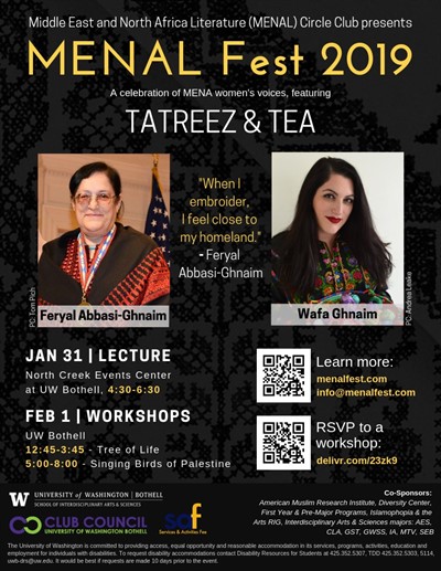 MENAL Fest Lecture featuring Tatreez & Tea