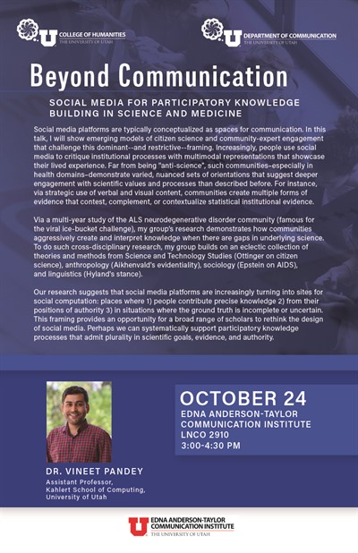 Dr. Vineet Pandey, &ldquo;Beyond Communication: Social Media for 