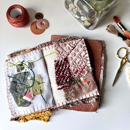 Slow Stitch Fabric Journal