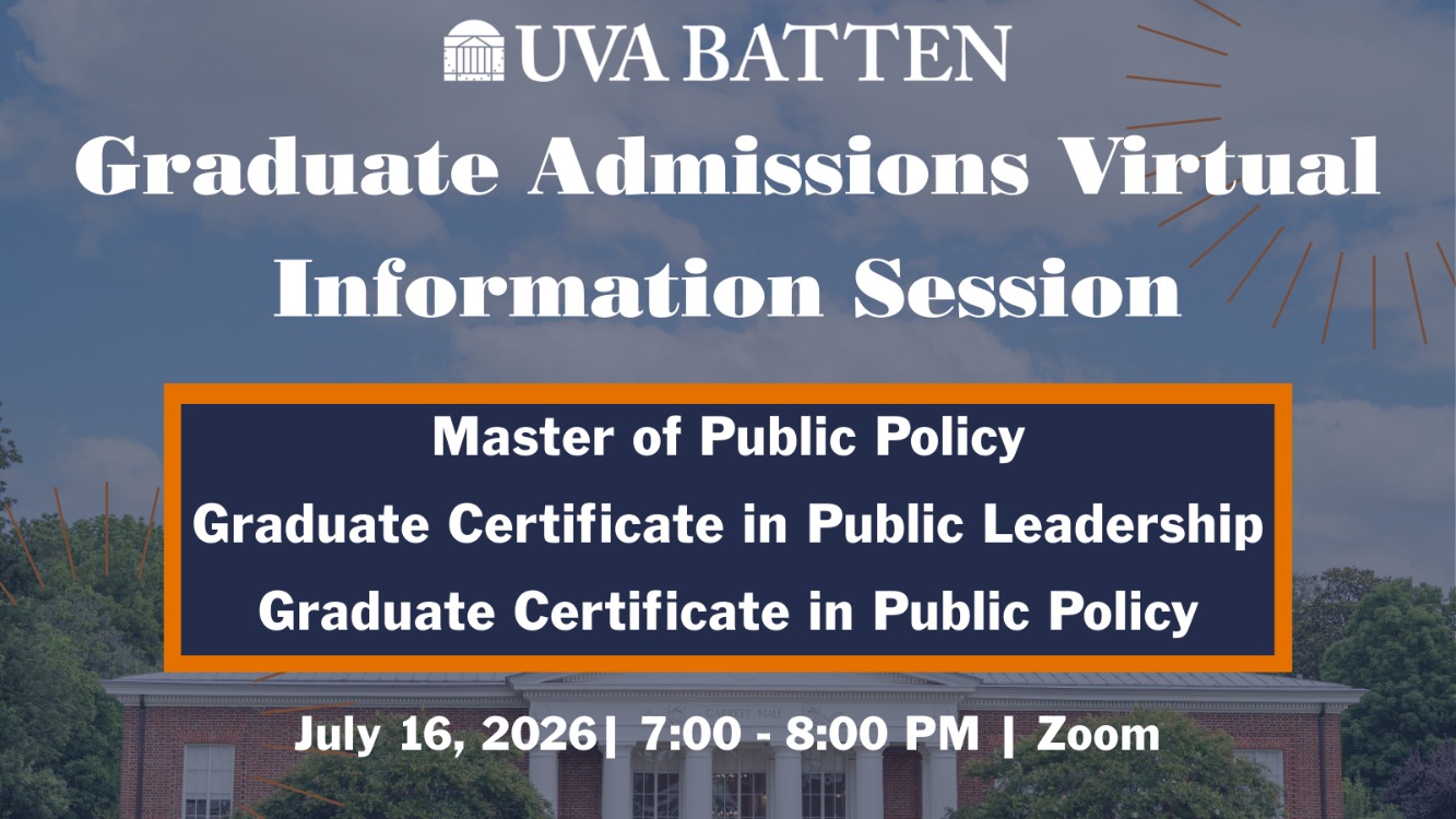 Webinar: Explore Batten's Graduate Program Offerings