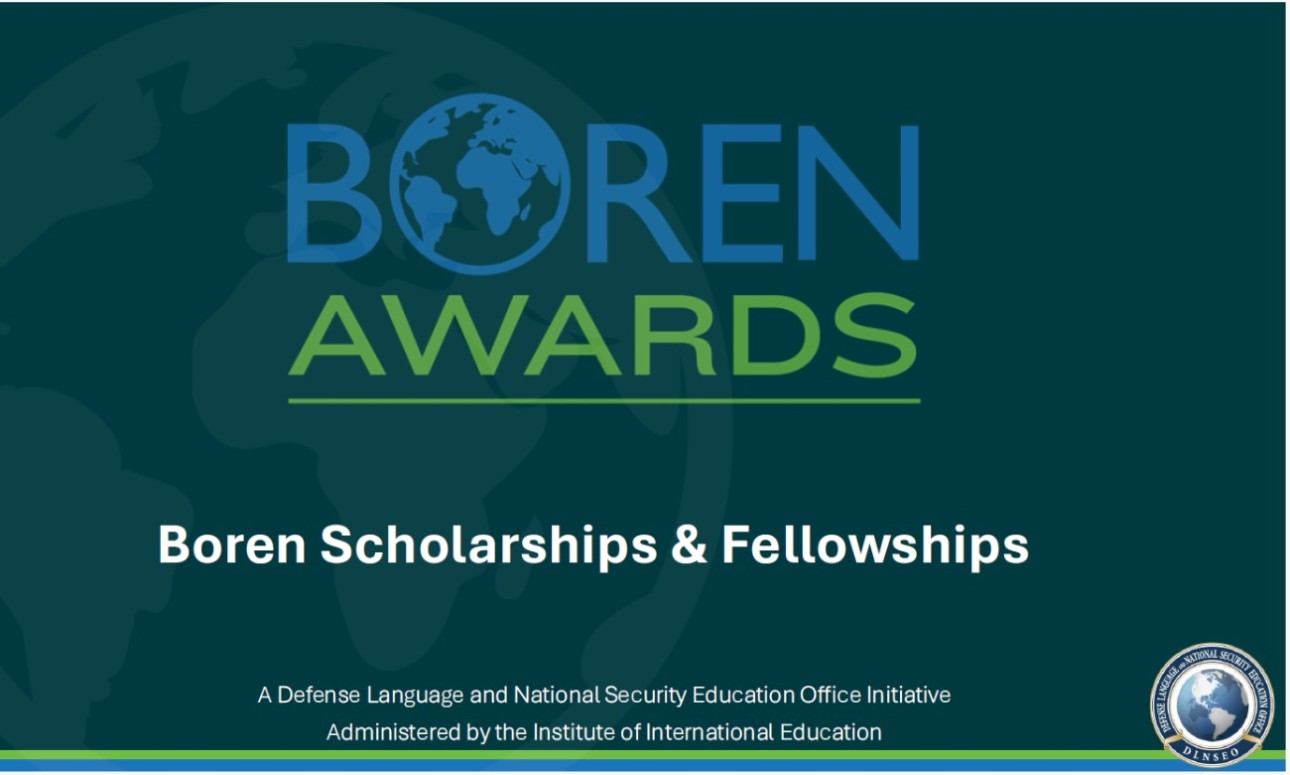 Boren Awards for Language-Intensive Study Abroad - Info Session and Q&A with Boren Program Specialist