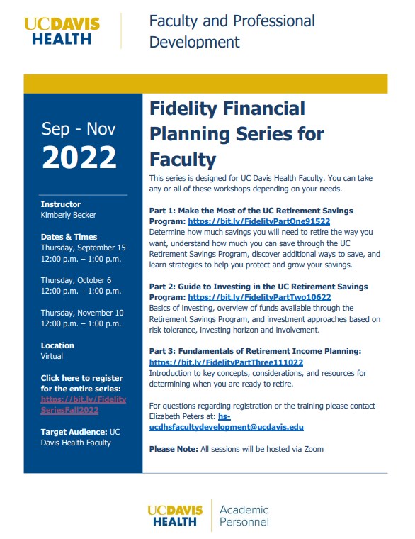 Uc Davis » All Public Events » Health, Wellness And Safety » Uc Davis  Health » Faculty And Professional Development - Calendar