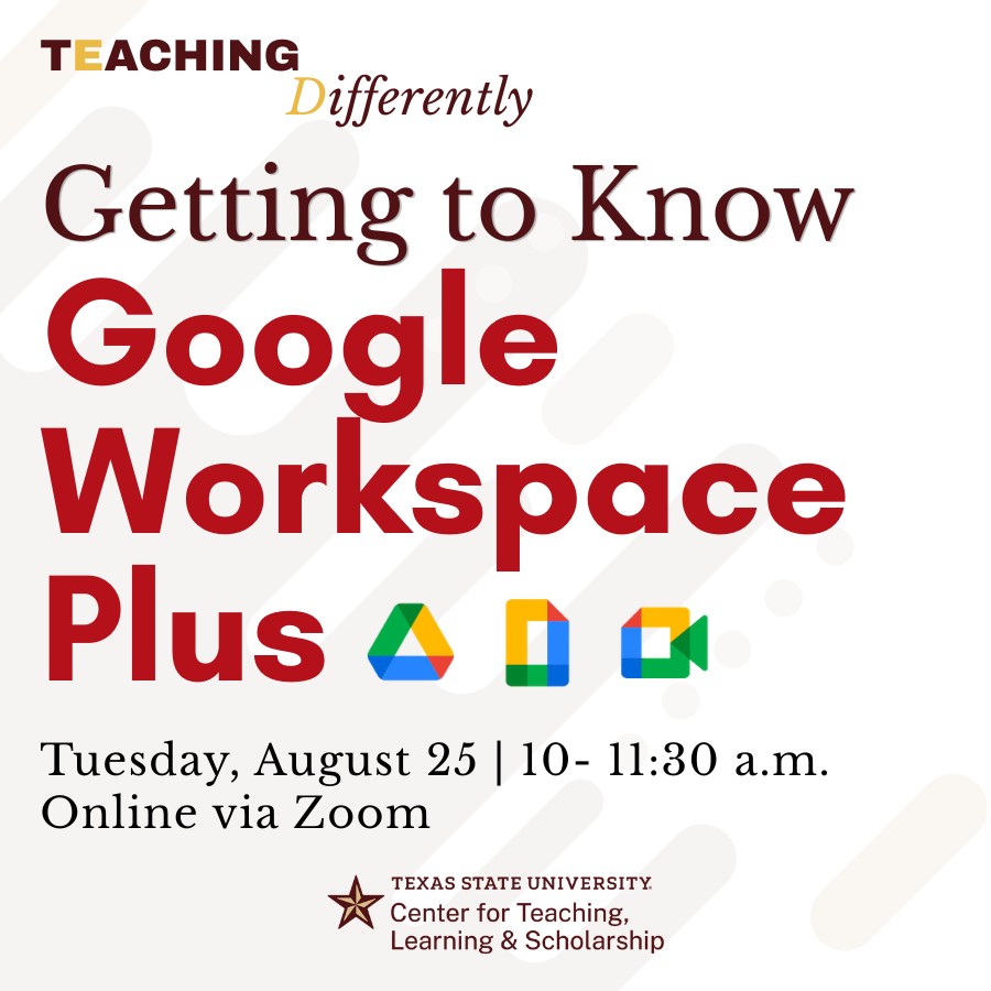 08/25/26 Getting to Know Google Workspace Plus