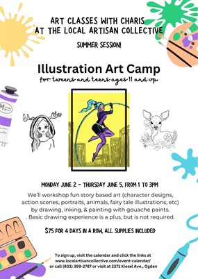 “Illustration Art Camp” Ages 11 & up