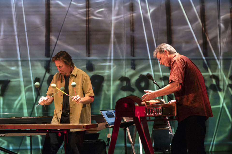 Dresher Davel Invented Instrument Duo | Paul Dresher, Quadrachord and Hurdy Grande; Joel Davel, Marimba Lumina and Buchla Lightning Dresher Davel Invented Instrument Duo | Paul Dresher, Quadrachord and Hurdy Grande; Joel Davel, Marimba Lumina and Buchla Lightning
