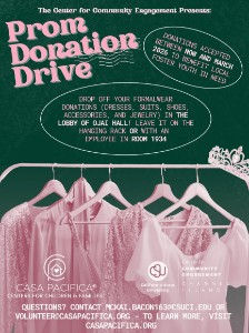 Prom Donation Drive, Monday, January 26, 2026 - Events Calendar - Division  of Student Affairs - CSU Channel Islands