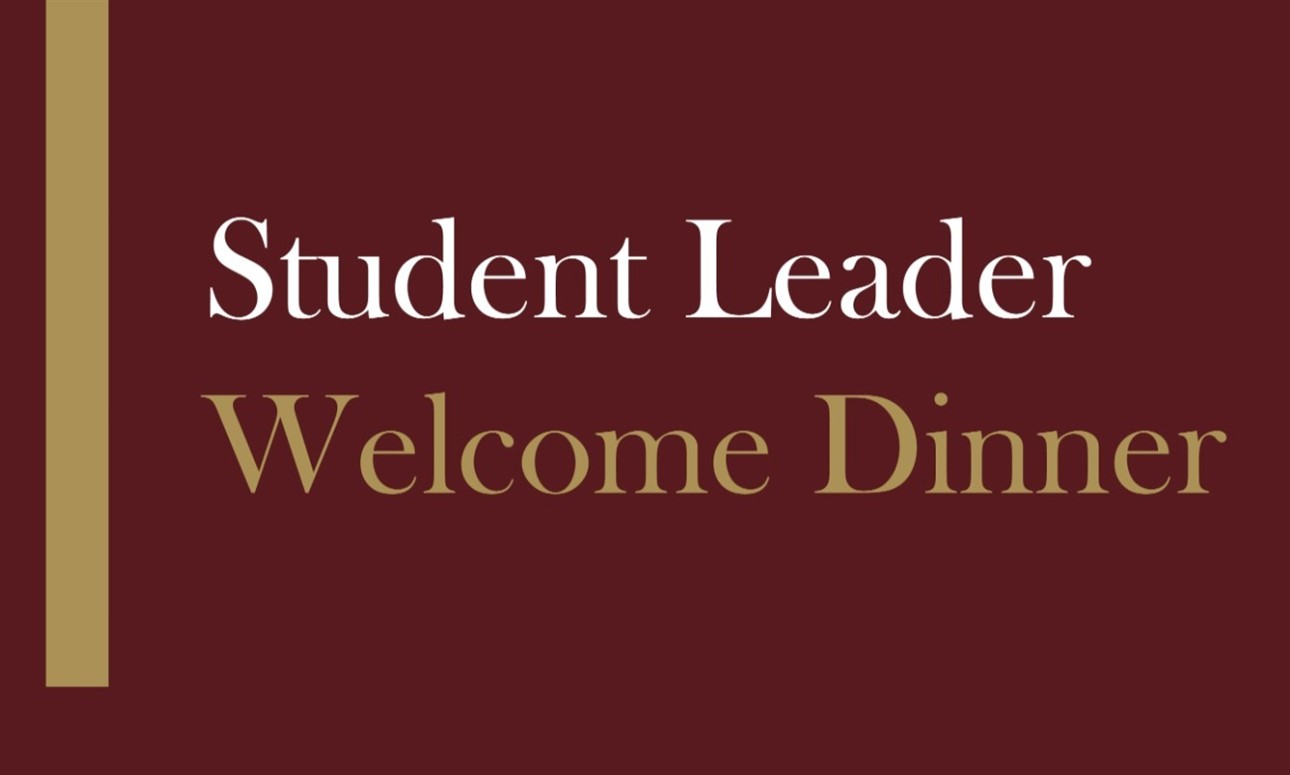Student Leader Welcome Reception