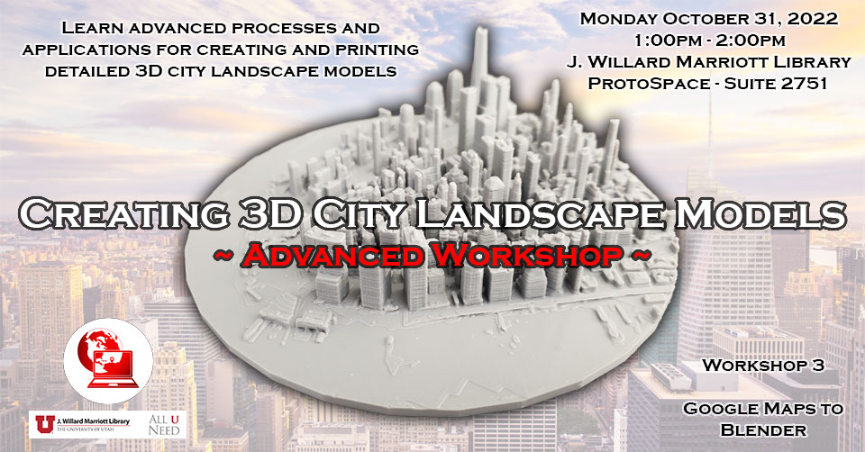 Creating 3D City Landscape Models - Advanced Workshop