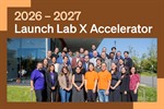 Group photo in front of building