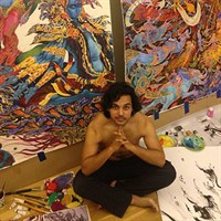 Live Painting with artist Abhishek Singh