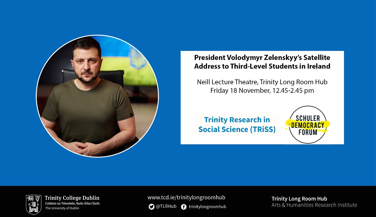 President Volodymyr Zelenskyy's Address to Third-Level Students in Ireland