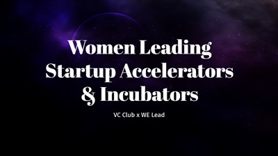 Women in Startup Accelerators & Incubators